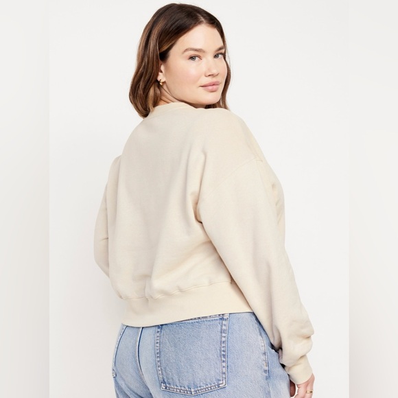 Old Navy NWT Woman Size XXL Tall SoComfy Drop Shoulder Sweatshirt,Wishbone Color - Picture 7 of 9